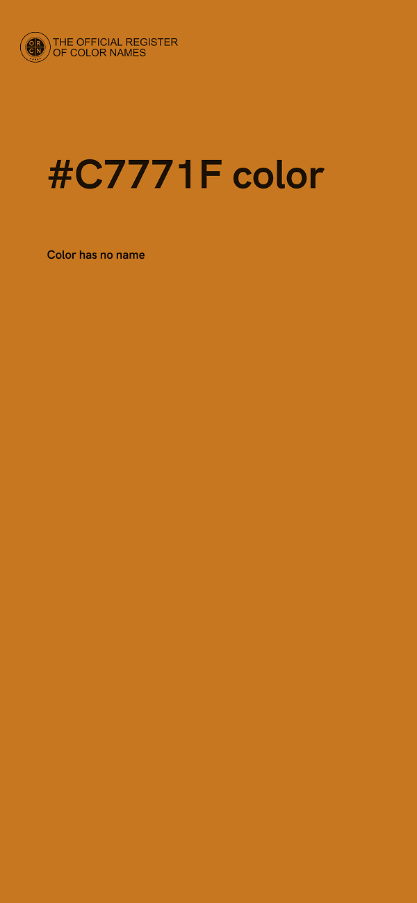 #C7771F color image