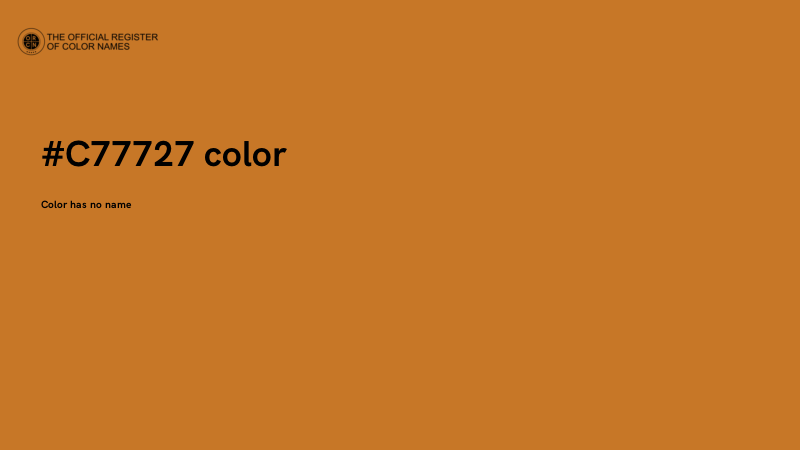 #C77727 color image