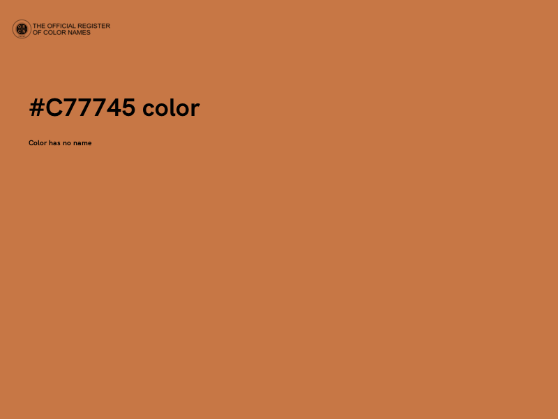 #C77745 color image