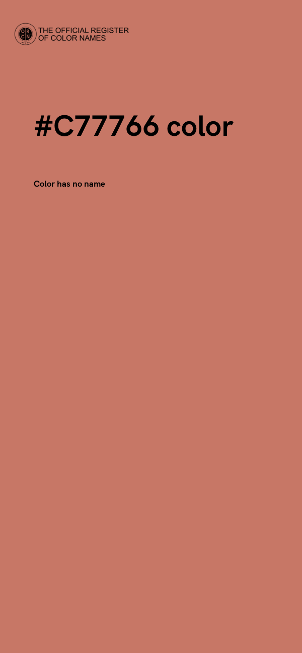 #C77766 color image
