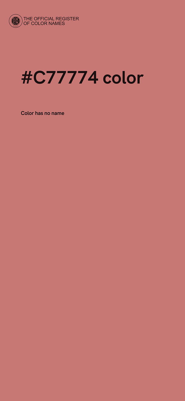 #C77774 color image