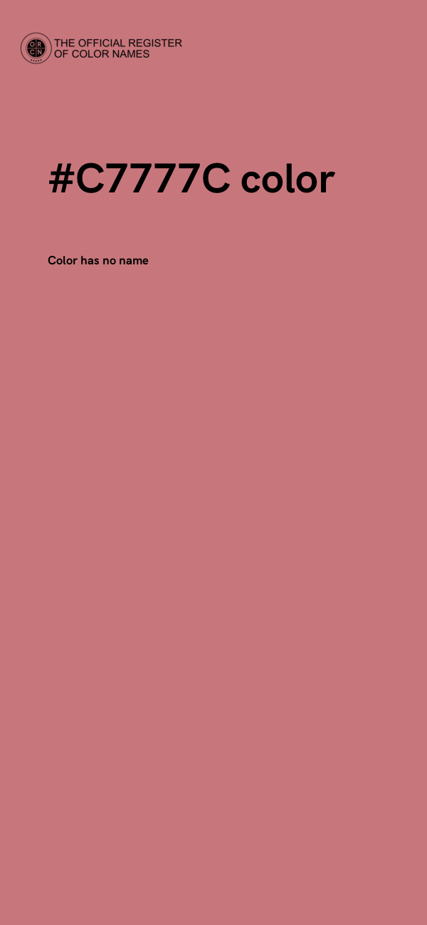 #C7777C color image