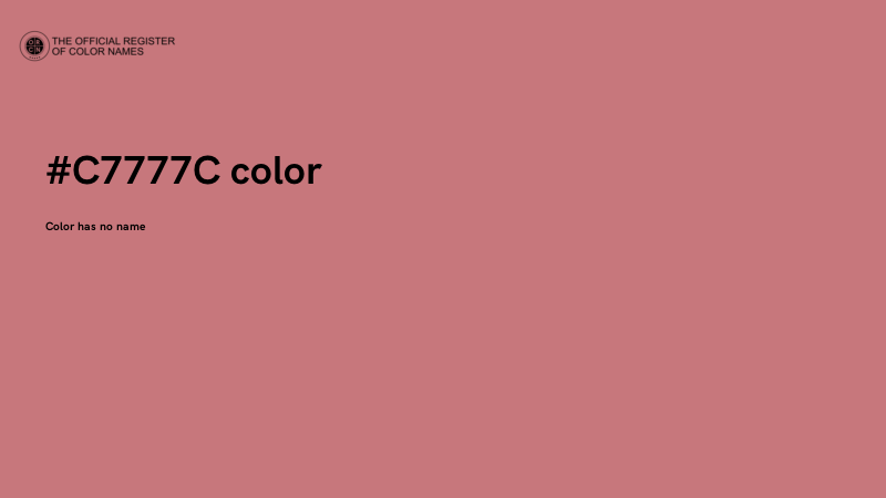#C7777C color image