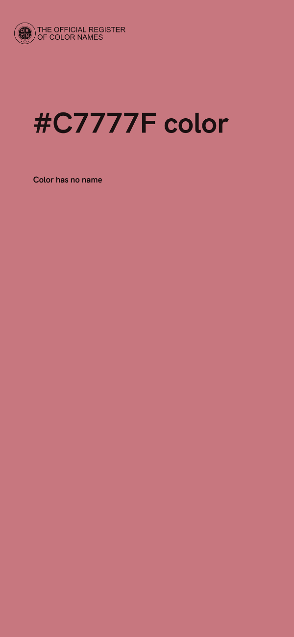 #C7777F color image