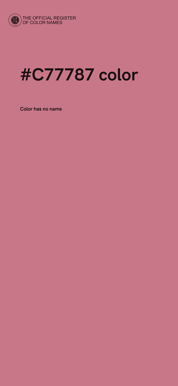 #C77787 color image