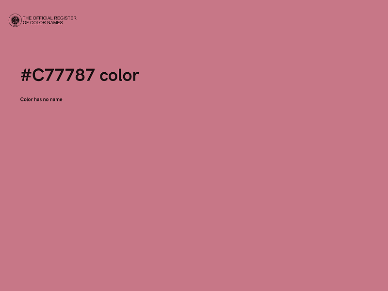 #C77787 color image