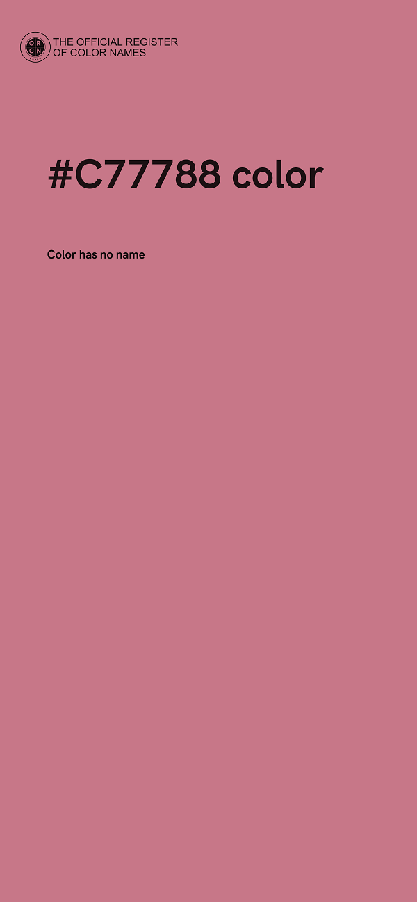 #C77788 color image