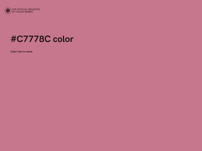 #C7778C color image