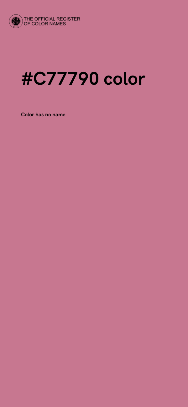 #C77790 color image
