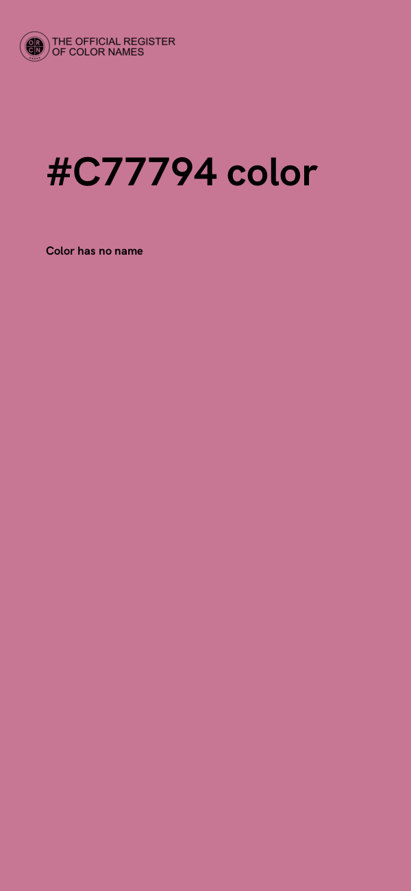 #C77794 color image