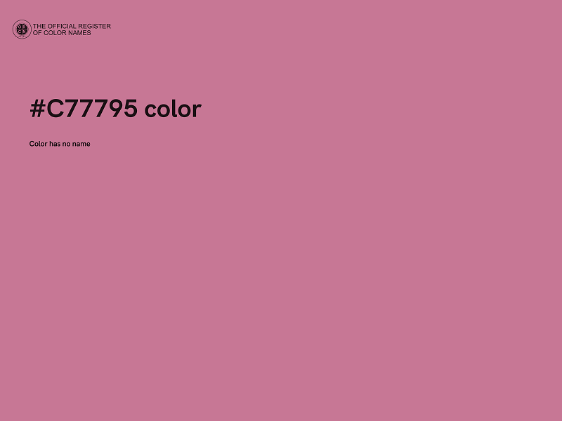 #C77795 color image