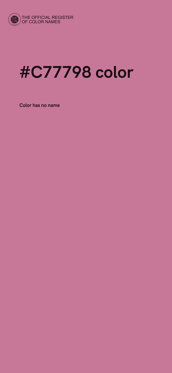 #C77798 color image