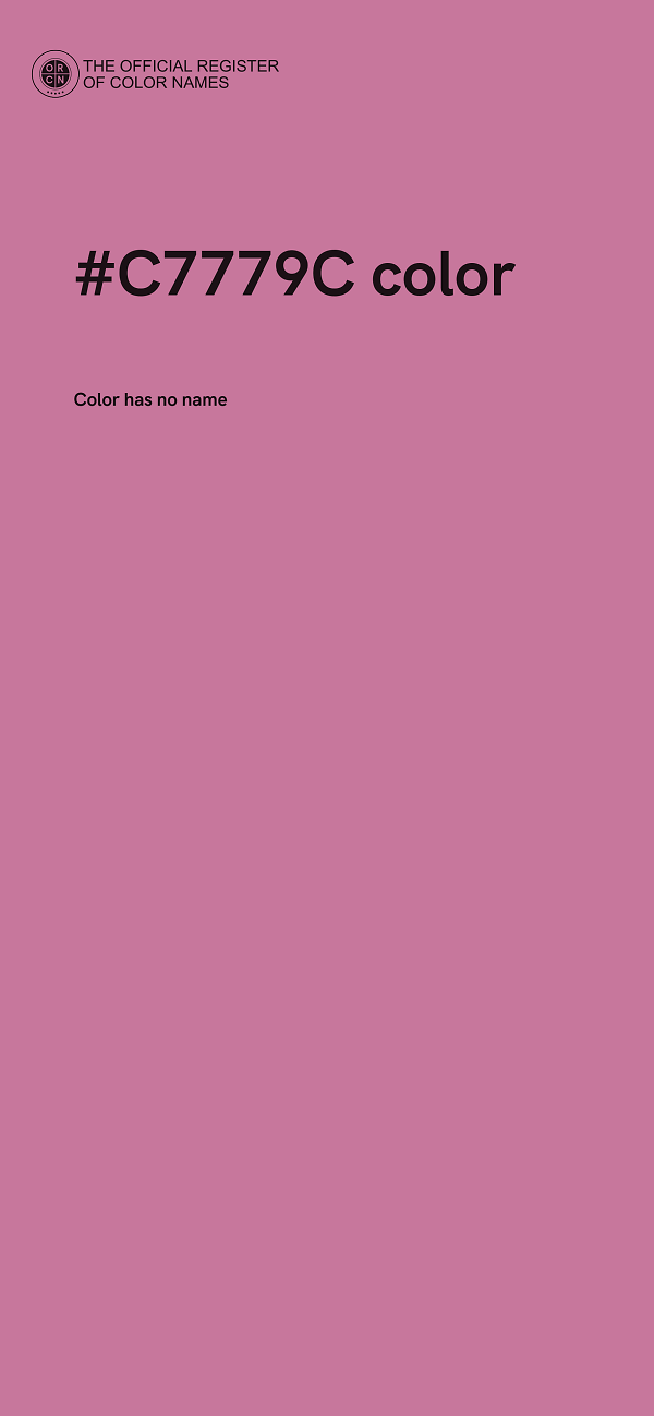 #C7779C color image