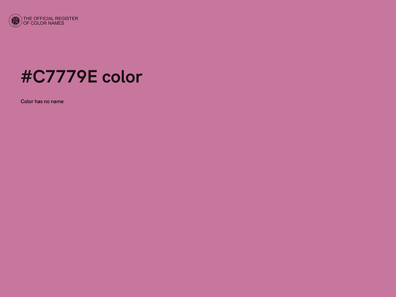 #C7779E color image