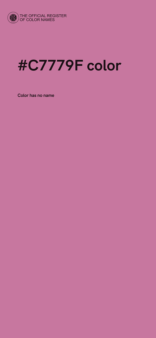 #C7779F color image
