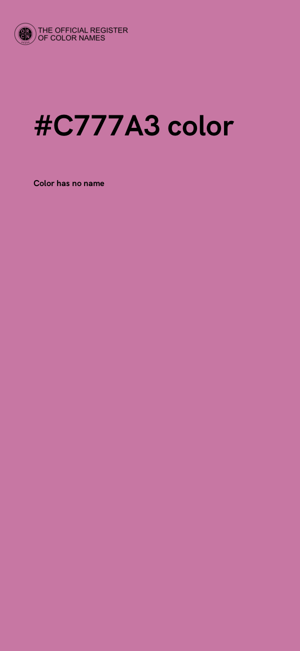 #C777A3 color image
