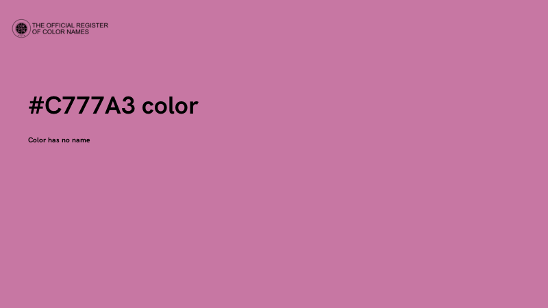#C777A3 color image