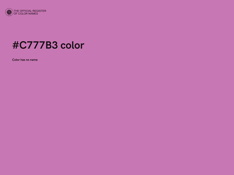 #C777B3 color image