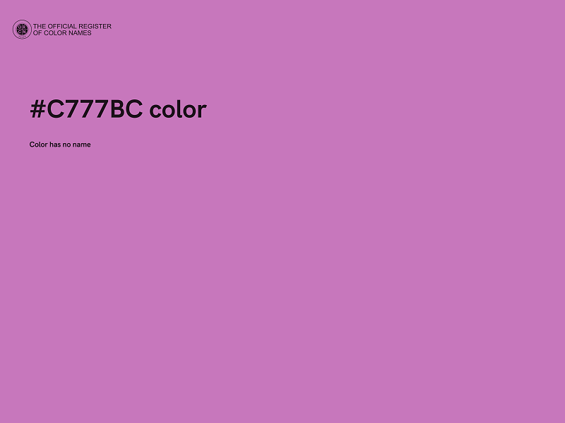 #C777BC color image