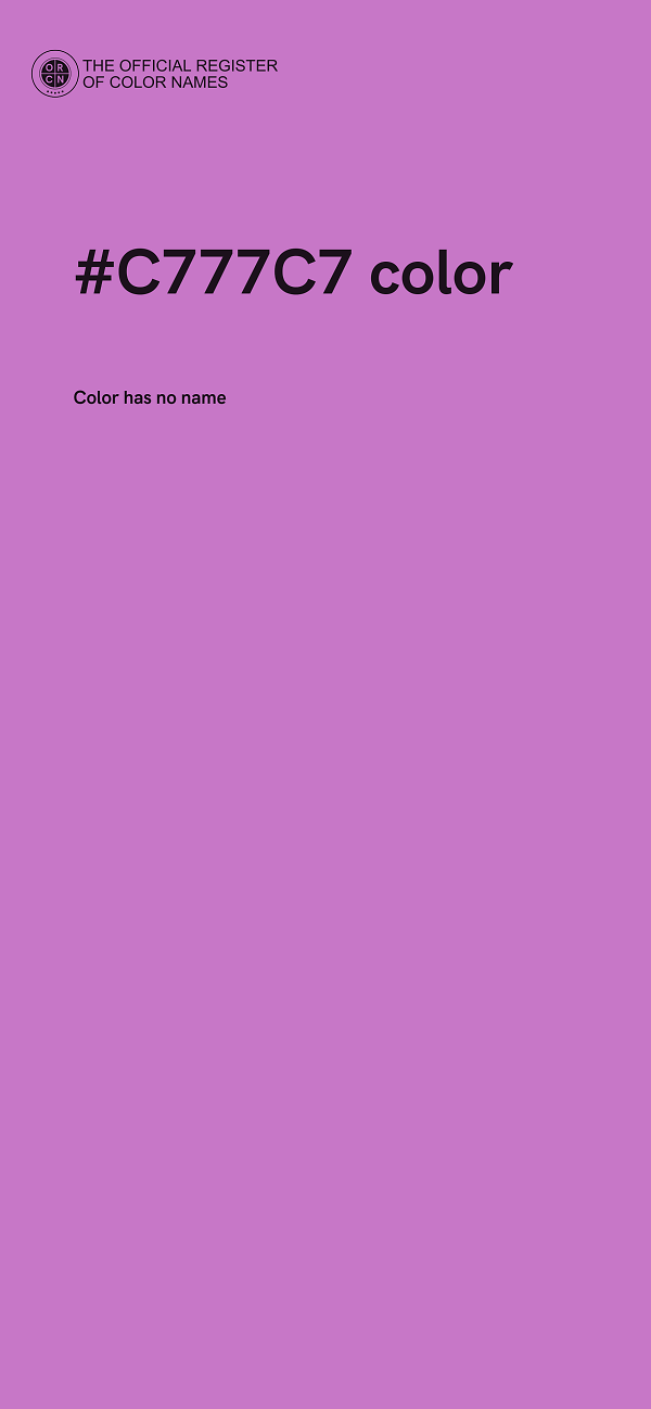 #C777C7 color image