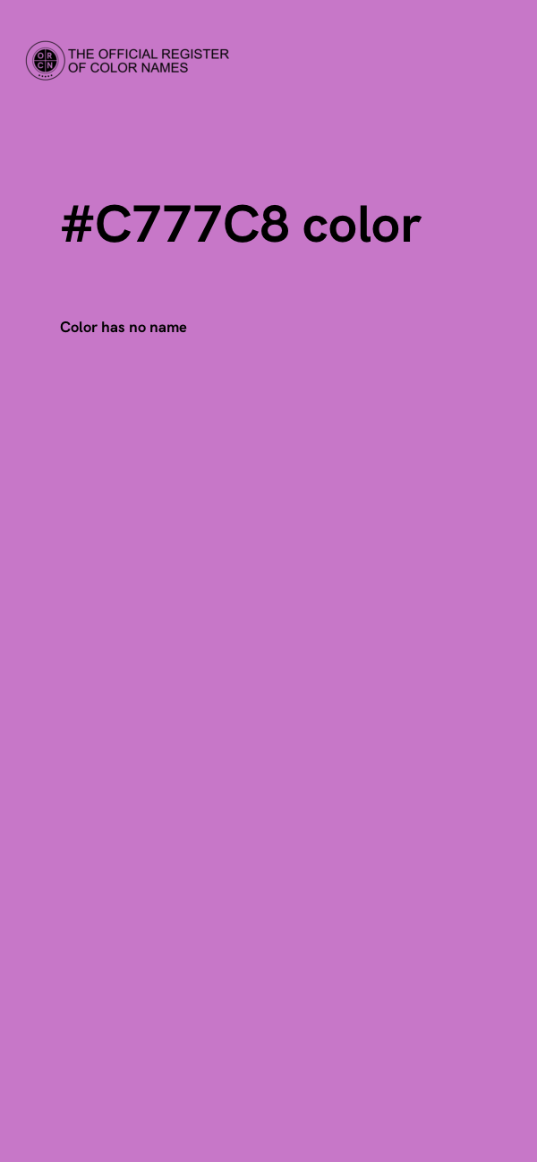 #C777C8 color image