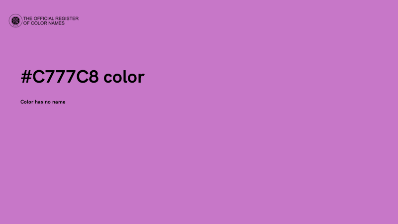 #C777C8 color image