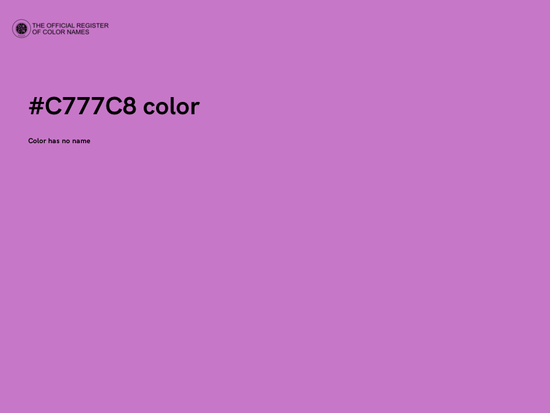 #C777C8 color image