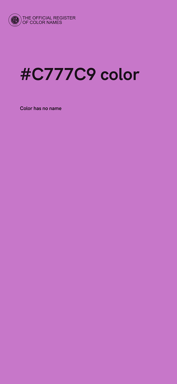 #C777C9 color image