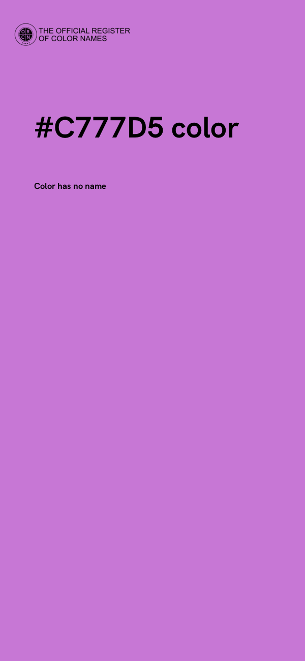 #C777D5 color image