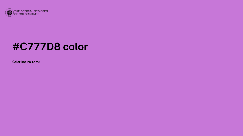 #C777D8 color image