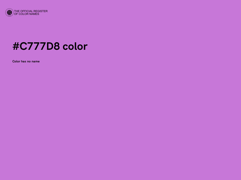 #C777D8 color image