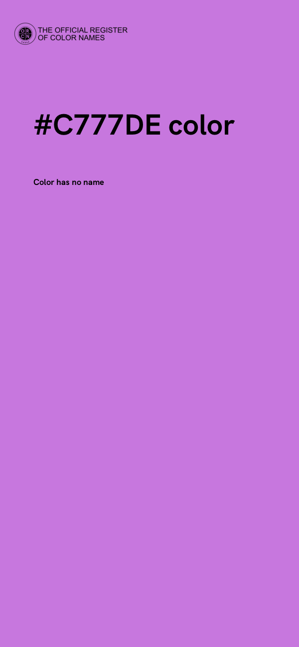 #C777DE color image