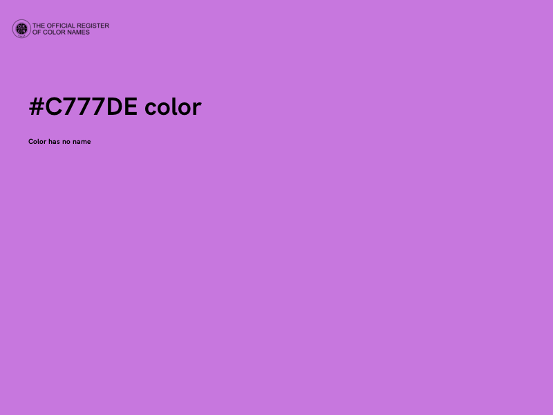 #C777DE color image