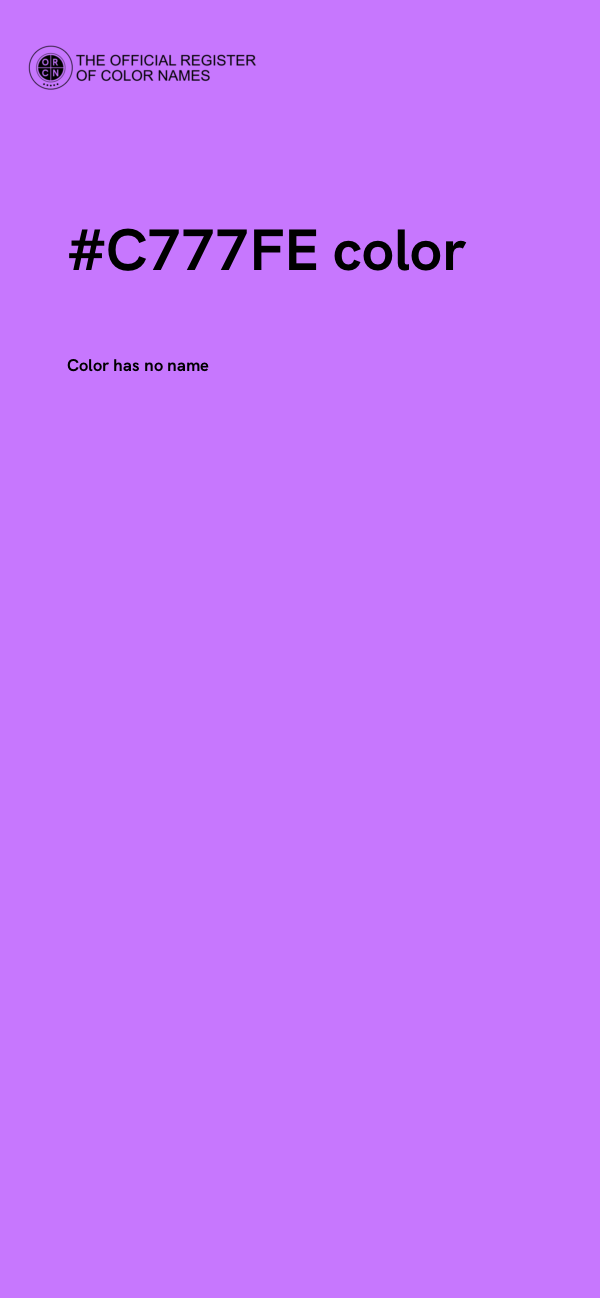 #C777FE color image