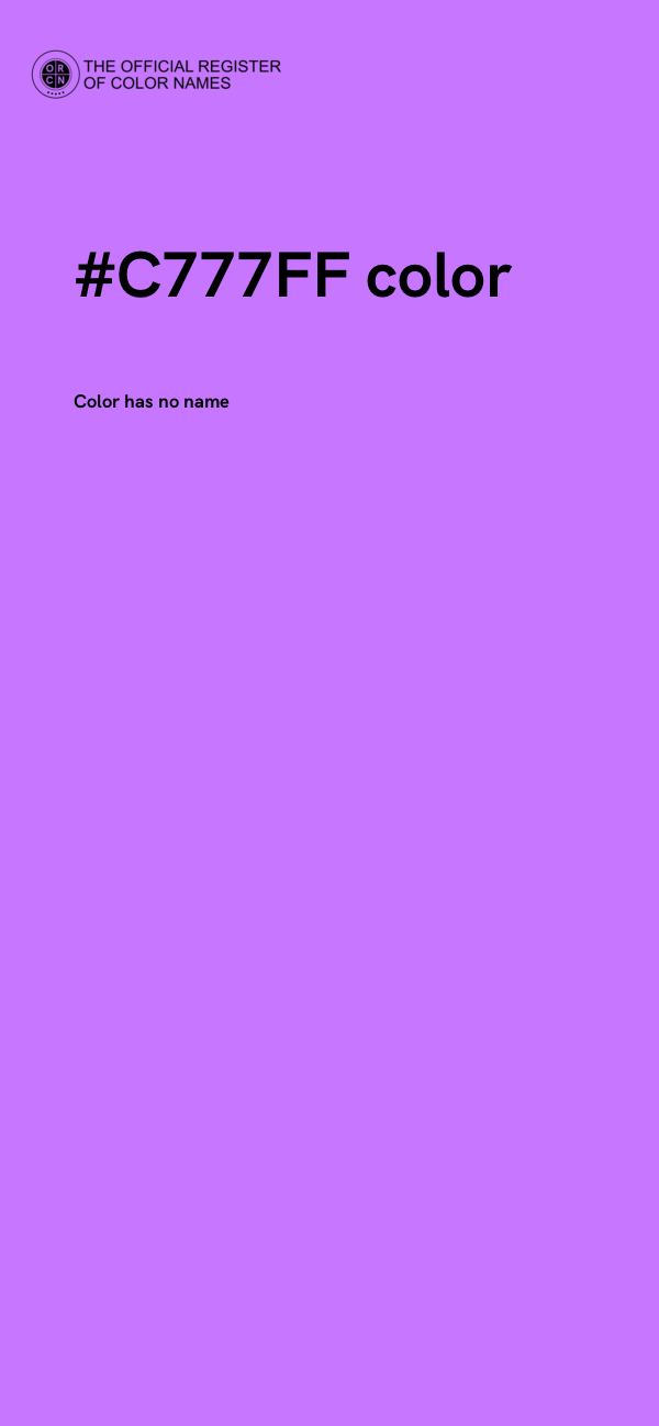 #C777FF color image