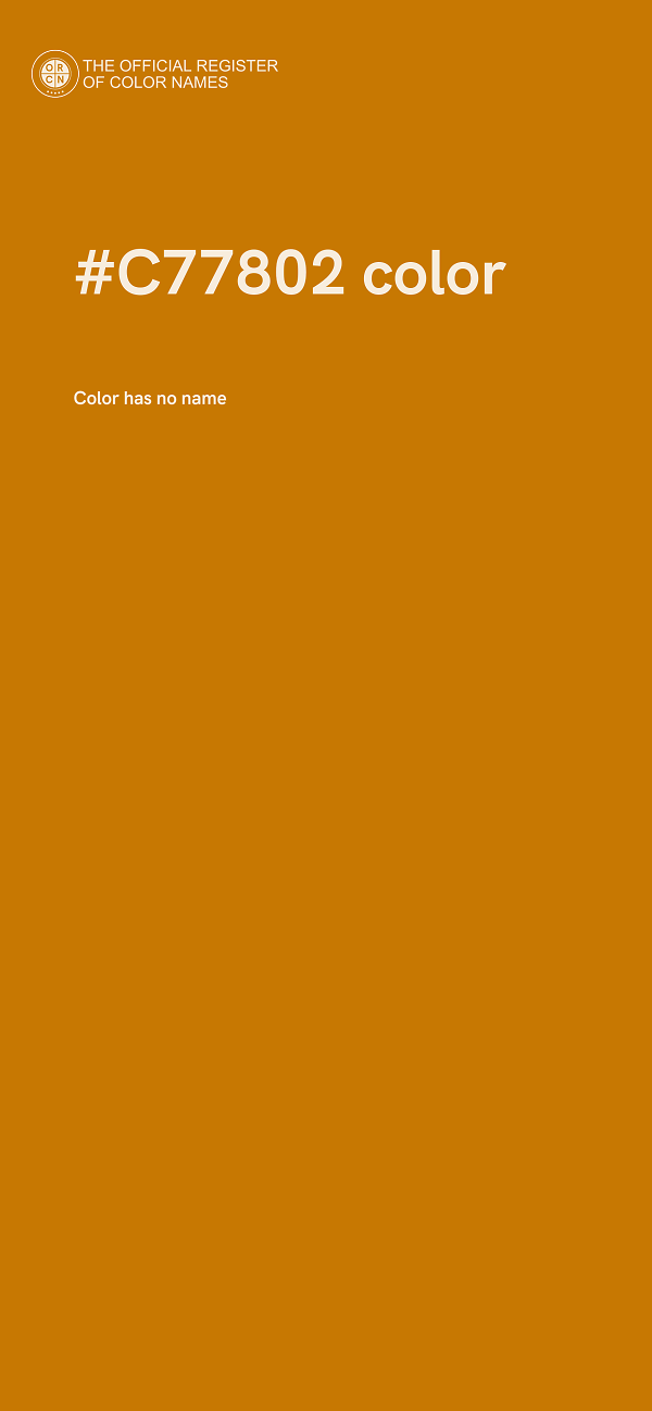#C77802 color image