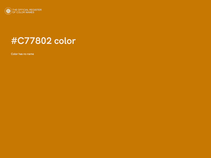 #C77802 color image