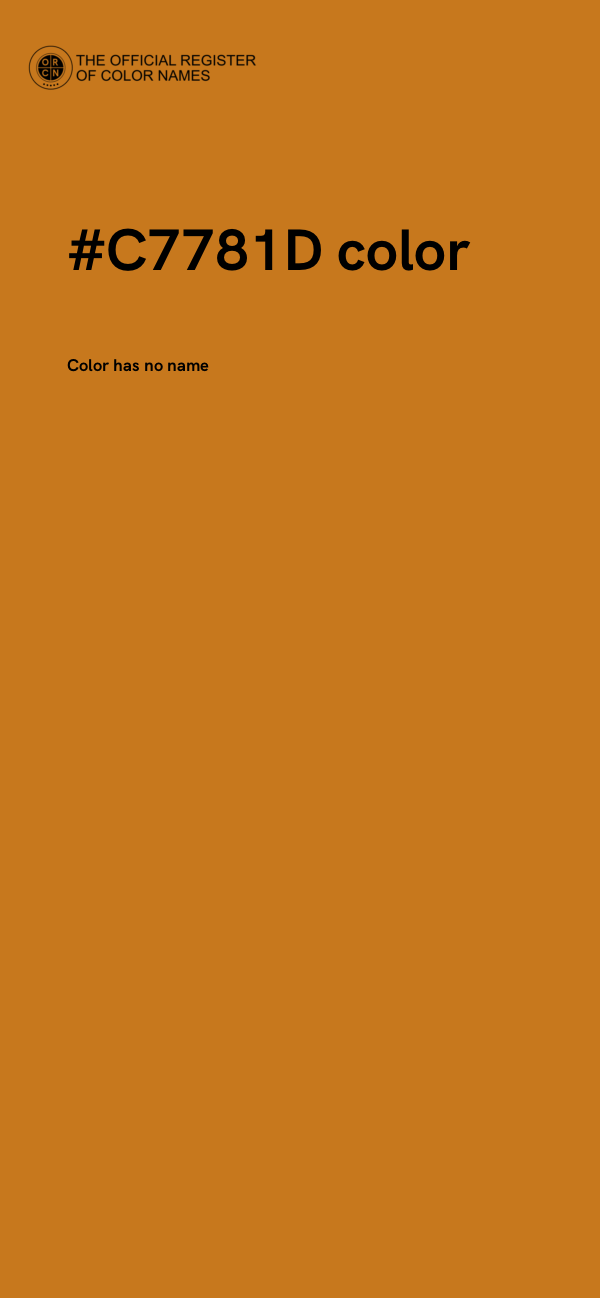 #C7781D color image