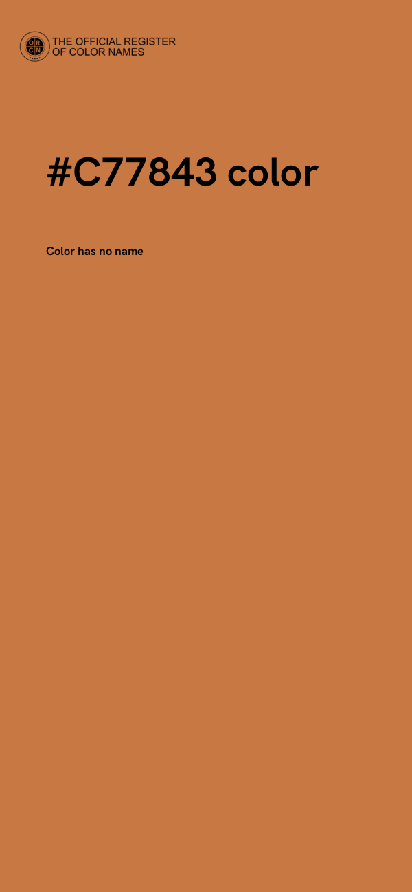 #C77843 color image