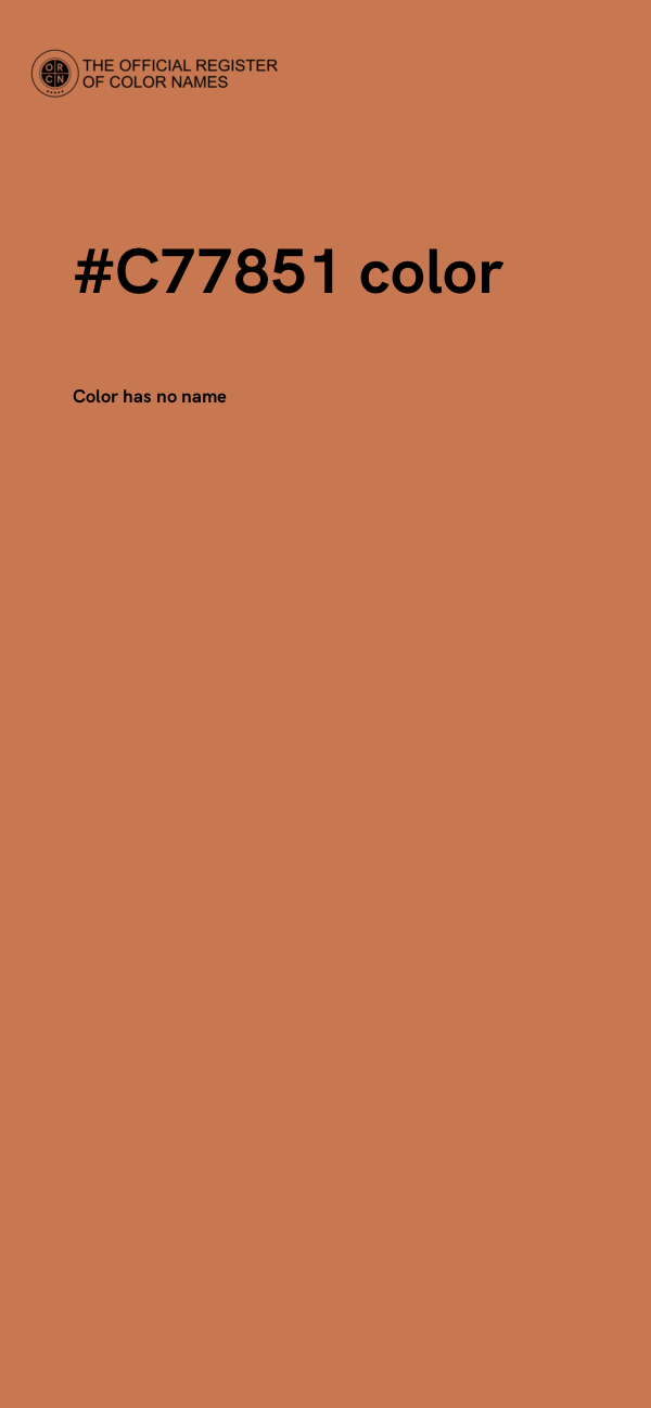 #C77851 color image