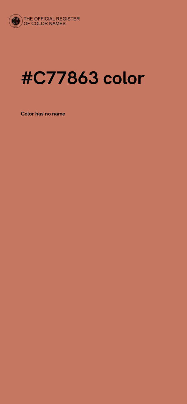 #C77863 color image
