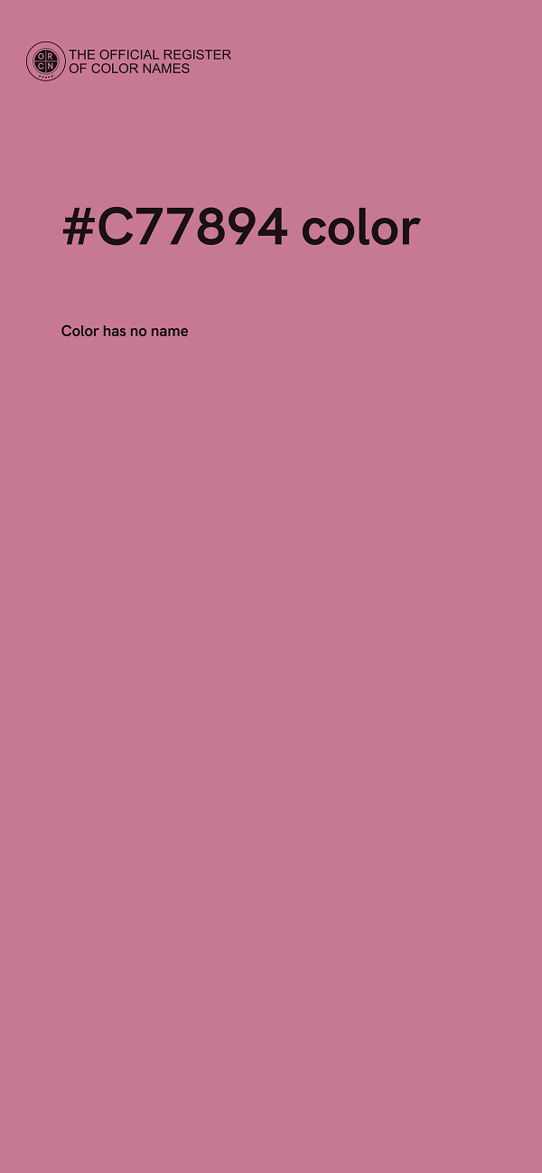 #C77894 color image