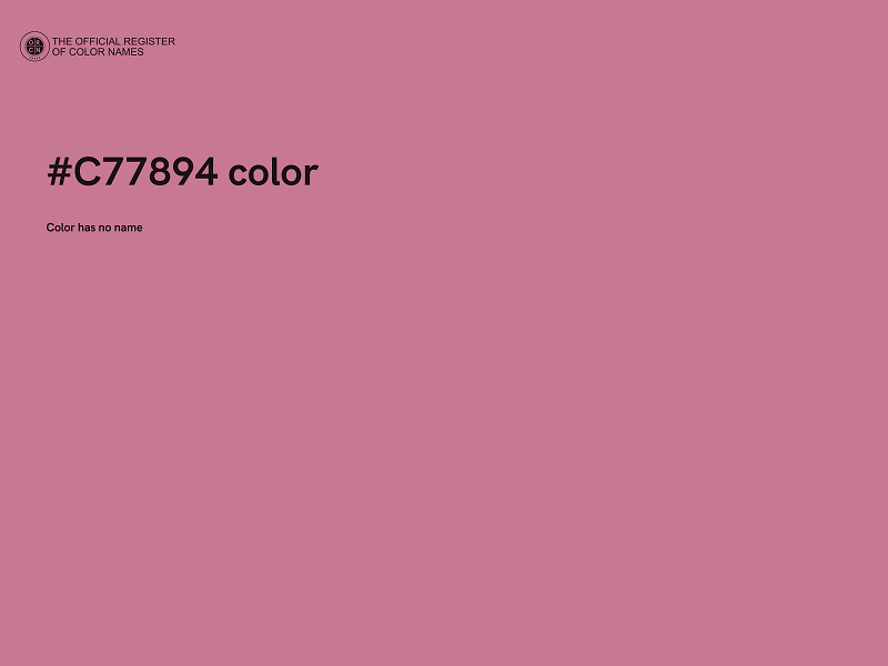 #C77894 color image