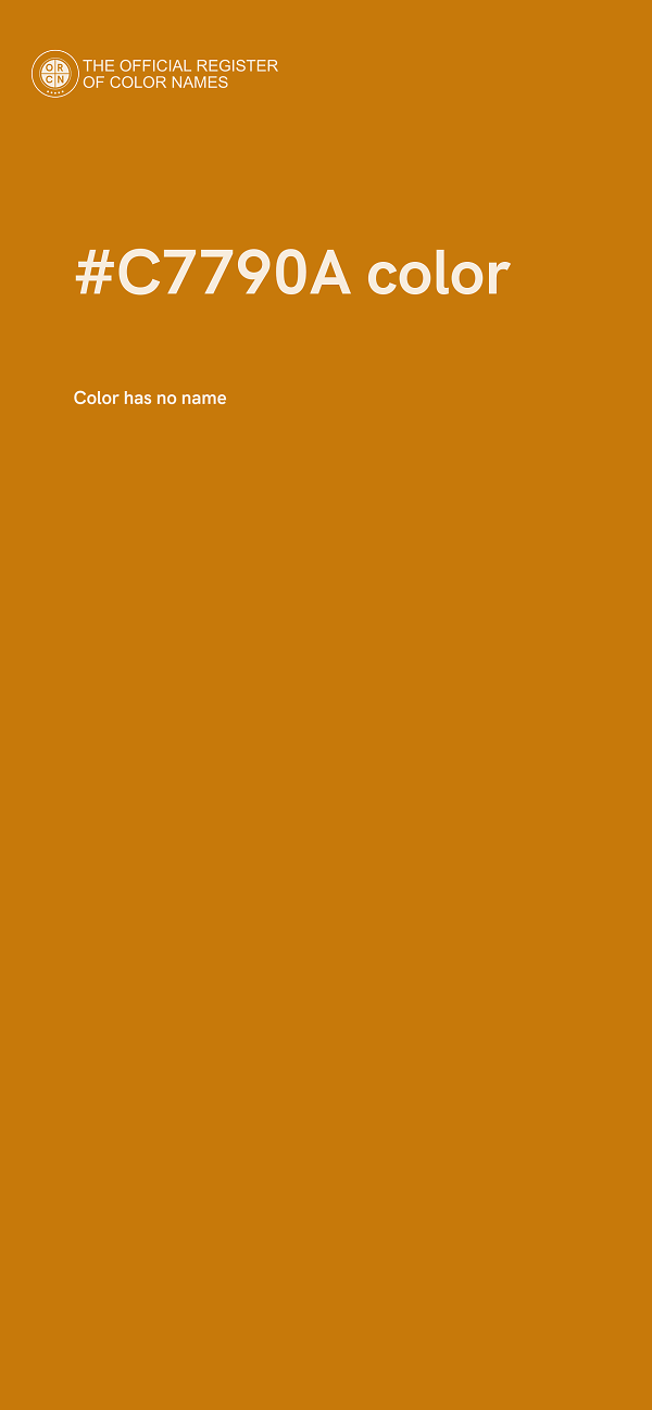 #C7790A color image