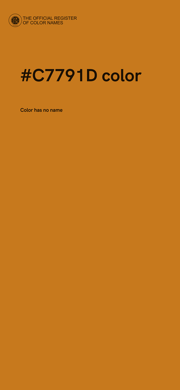 #C7791D color image