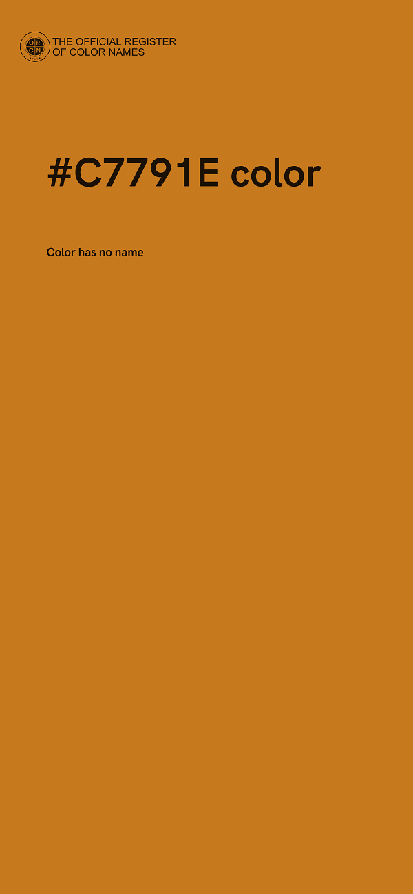 #C7791E color image