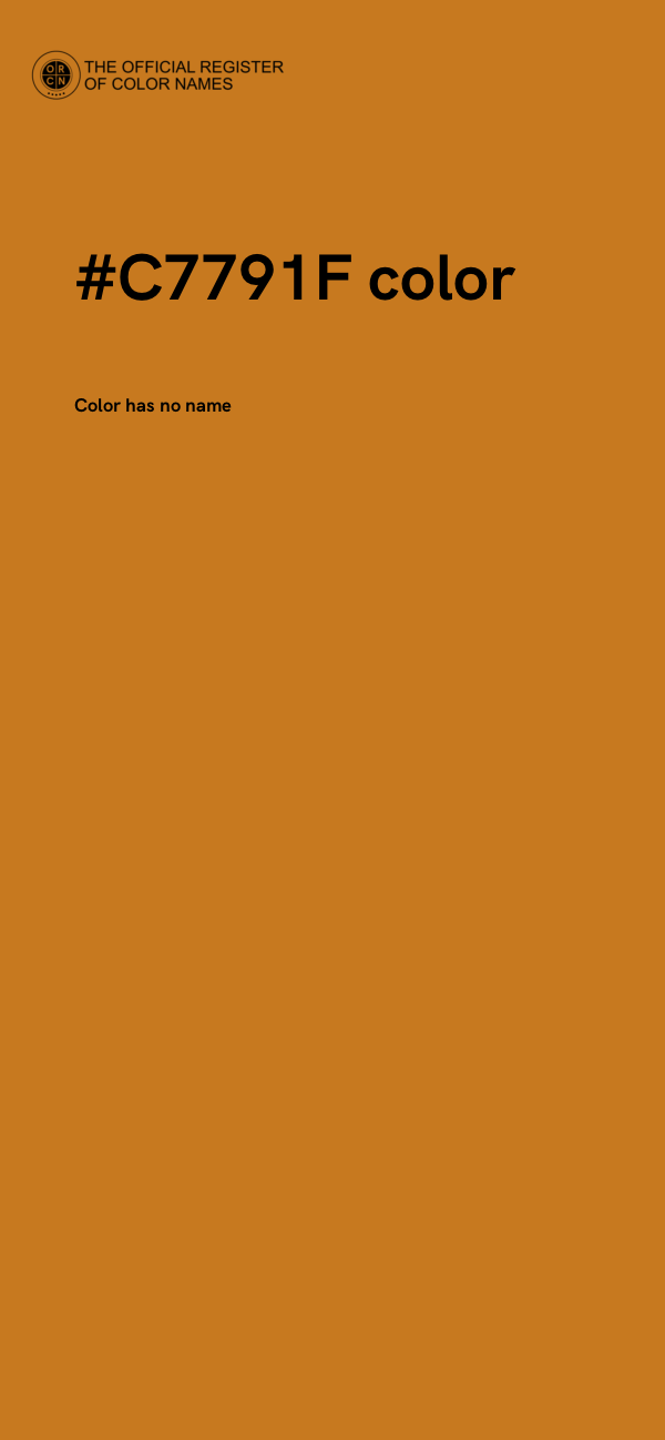 #C7791F color image