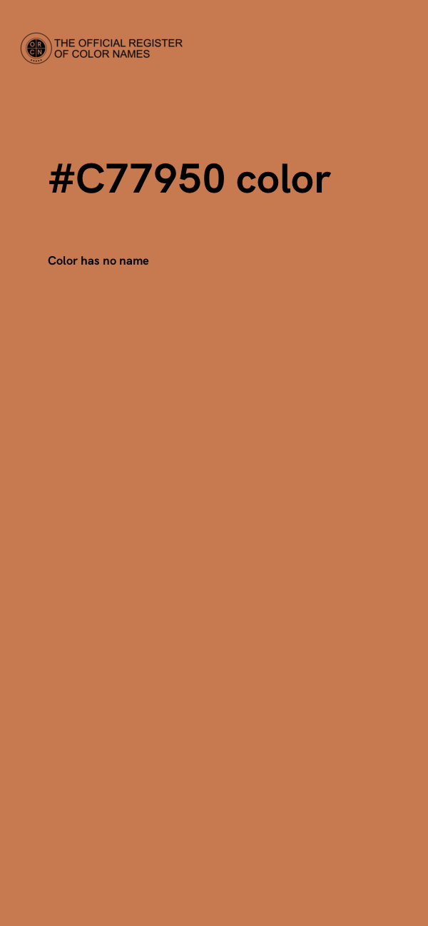 #C77950 color image