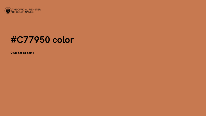 #C77950 color image