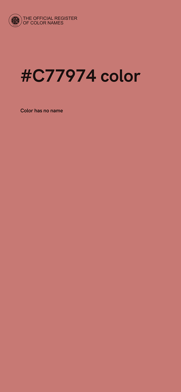 #C77974 color image